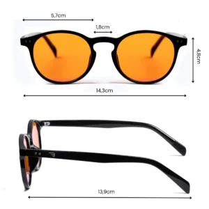 Okulary blokujące niebieskie światło NoBlue Elegant Orange