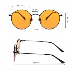 Okulary blokujące niebieskie światło Noblue Black Orange