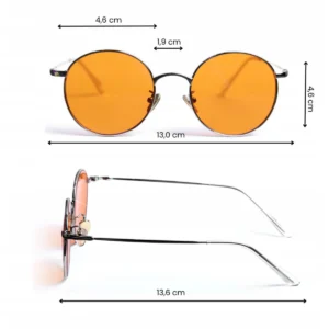 Okulary blokujące niebieskie światło Noblue Chrome Orange