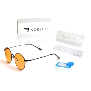 Okulary blokujące niebieskie światło Noblue Black Orange